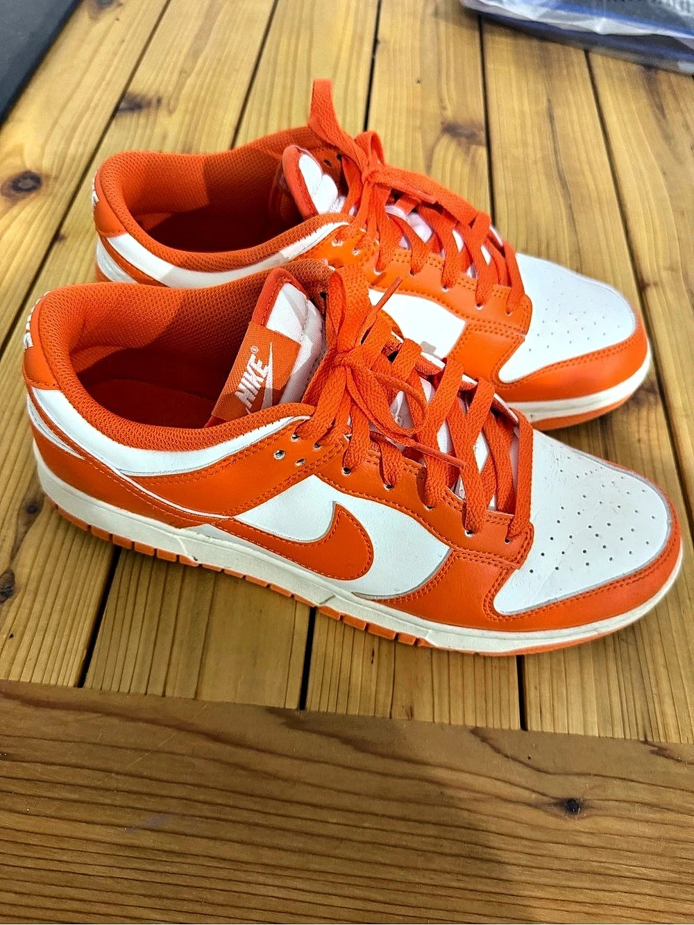 Nike Dunk Low SP 'Syracuse' Orange & White Sneakers US 9.5